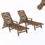 Chaises longues d'extérieur inclinables avec rangement (ensemble de 2)-414458374