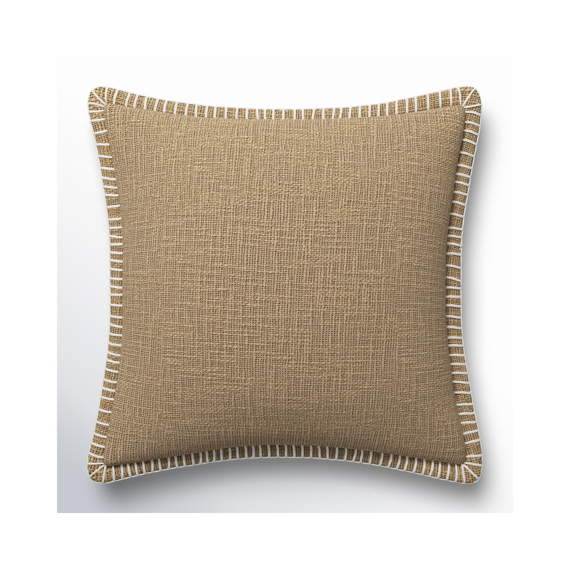 Fernande Cotton Throw Pillow, 22" H x 22" W x 1" D, No Fill, Navy