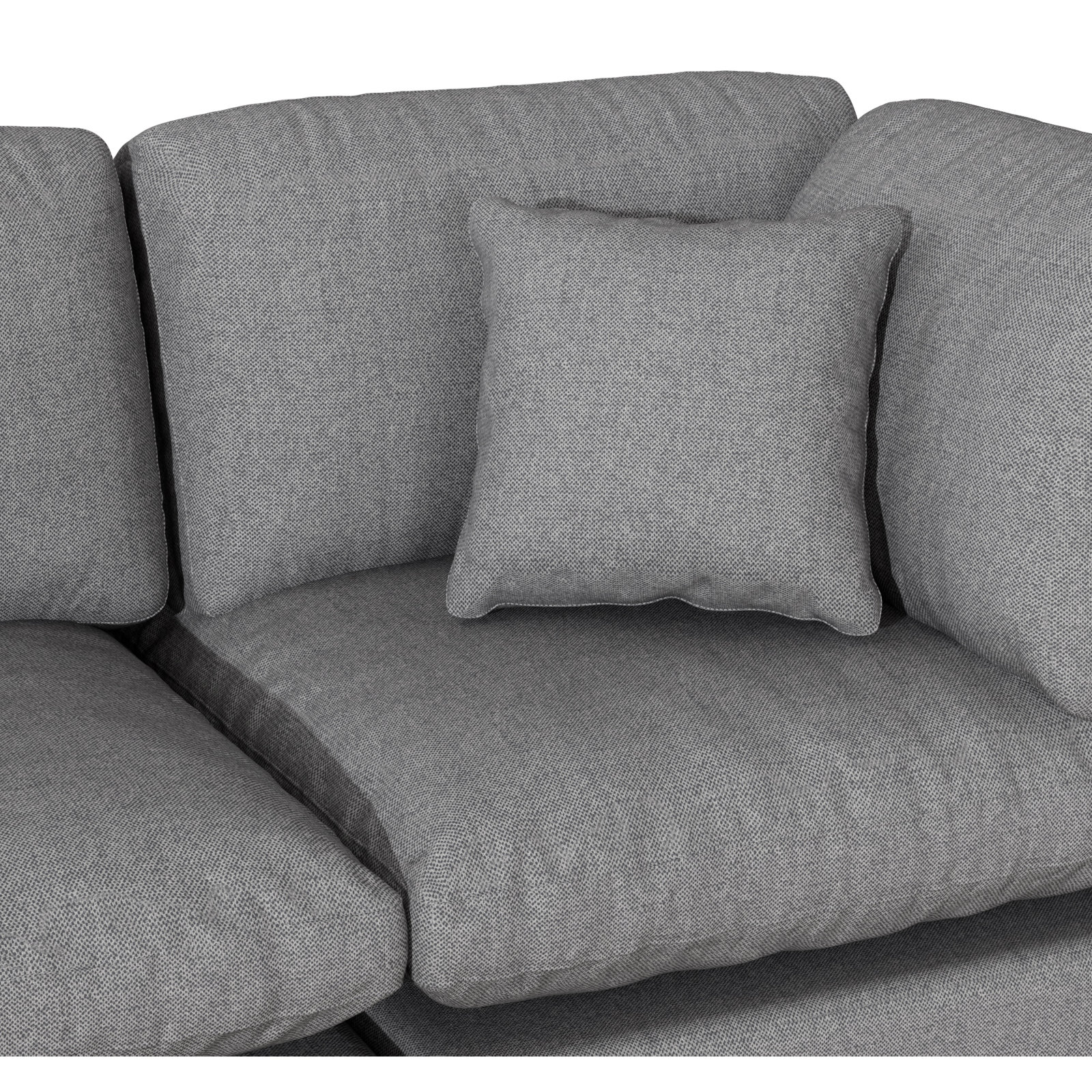 Jossa Modular Sectional, Gray Chenille