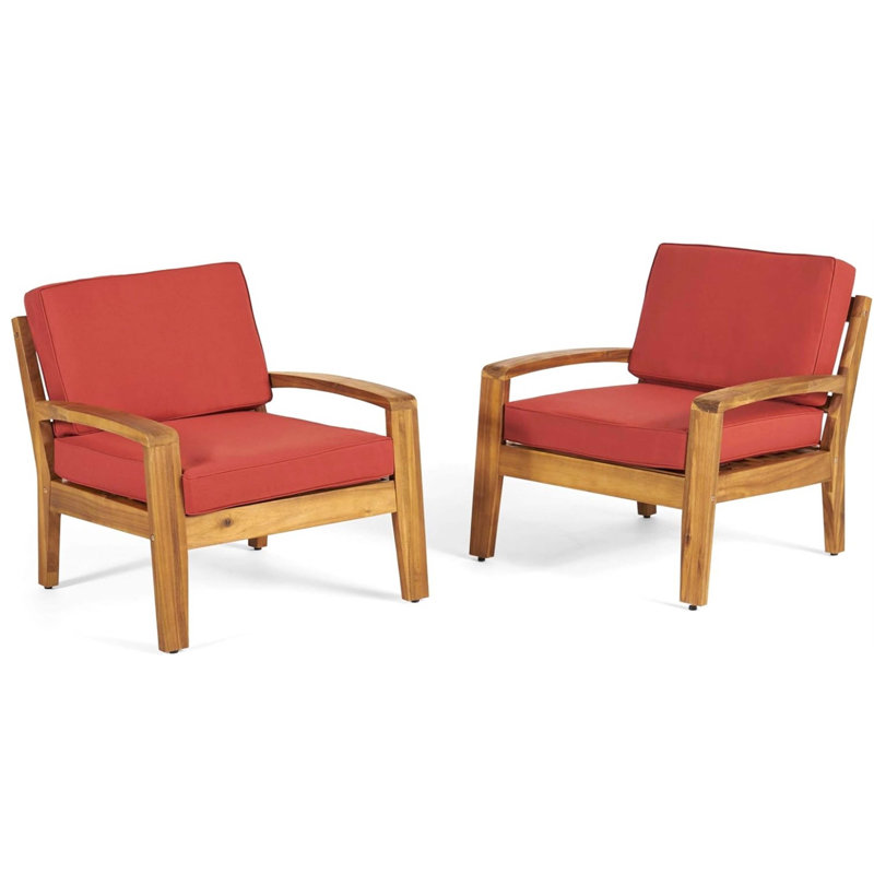 Fauteuil club Grenade, Tissu rouge