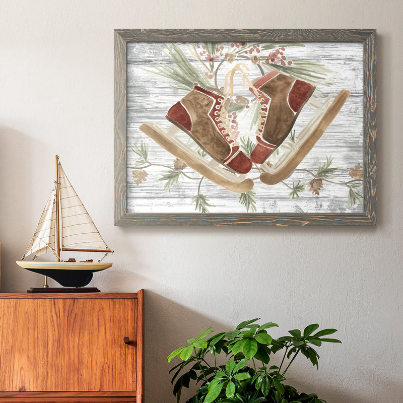Pinecone Lodge Collection A, reproduction d'art sur toile, Gris, H 28 po x l 42 po x P 1,5 po