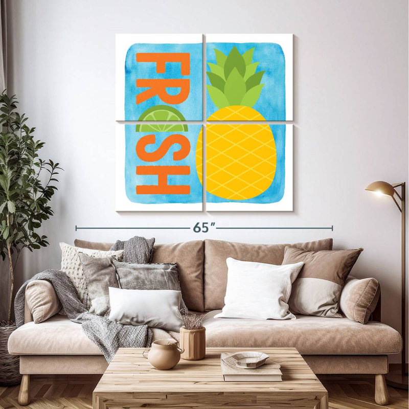 Yarlin Fresh Pineapple, 38" H x 38" W