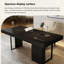 Bureau minimaliste italien clair et luxueux, disponible en noir et brun, bureau d'ordinateur personnel et bureau de direction de qualité supérieure-830719153-830719159