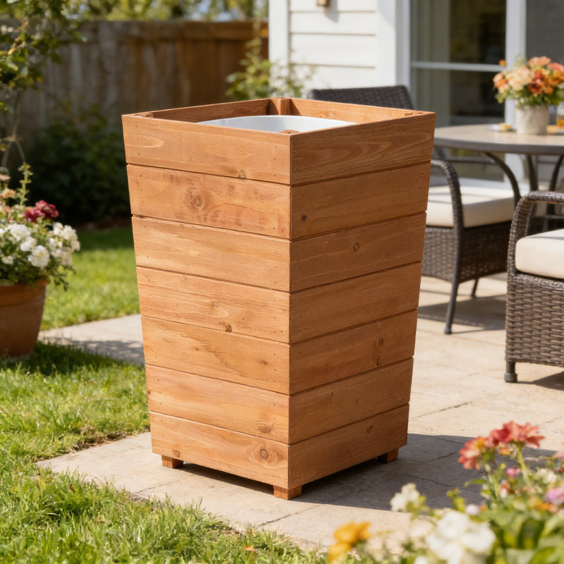 Planter Box, Red Brown
