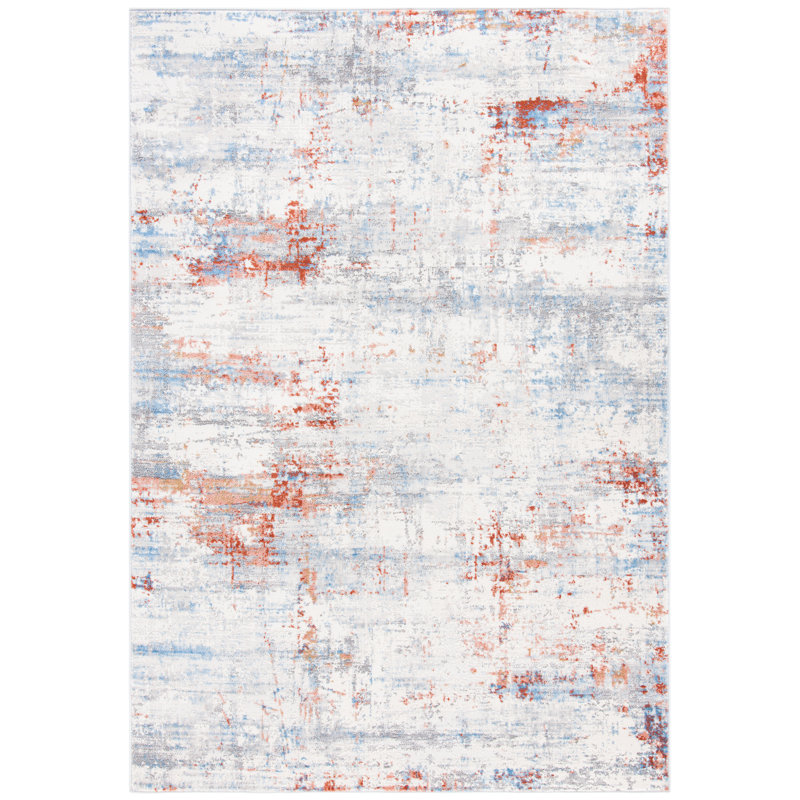 Amelia Cotton Abstract Rug, Rectangle 9' x 12'