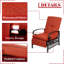 Chaise de patio inclinable avec coussins-896599299