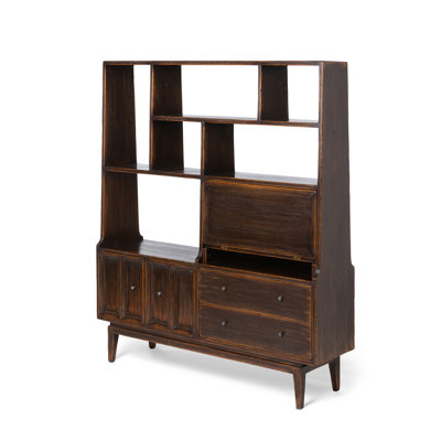Urban Living Solid Wood Drawers Bookcase