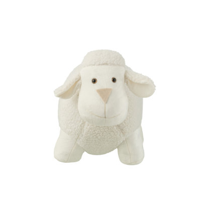 DOOR STOP SHEEP POLYESTER WHITE LARGE