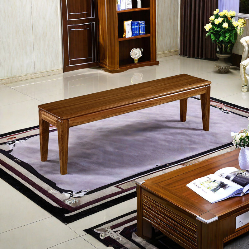 Banc de bout en bois massif Ebony