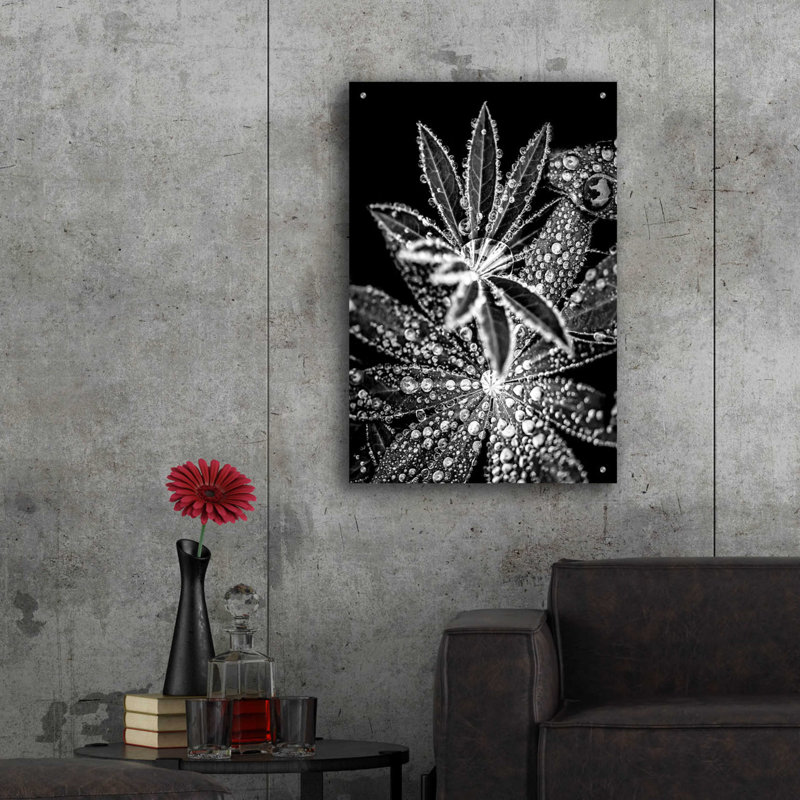 Art mural en verre épique «Crystal I» par Incado, H 36 po x l 24 po x P 0,2 po