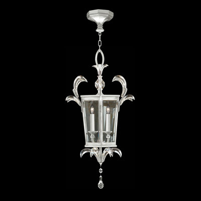 Lustre carré biseauté 22 po