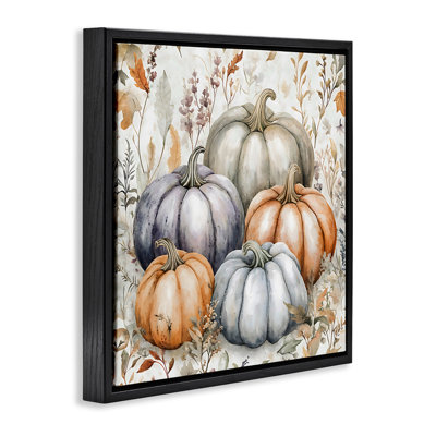 Cadre flottant Watercolor Pumpkin Harvest, design Creative Studio