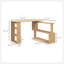Bureau d'angle en L, bureau à domicile rotatif à 360 degrés avec tablettes de rangement, poste de travail de table d'écriture, érable-395810705
