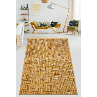 High-Quality Area Rug, 3.3 x 5.2 ft, 100% Polyester, 0.2 in Pile Height | Antibacterial, Non-Slip Felt Dot Underside | Machine Washable at 86°F, Easy Care | Perfect for Living Room, Bedroom, and Hallways