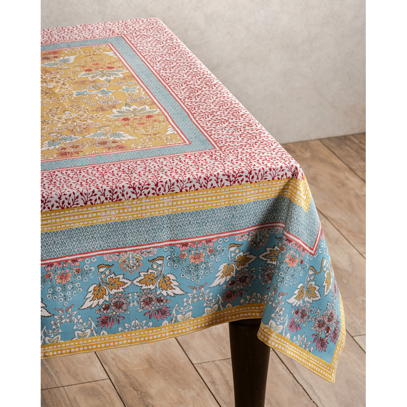 Maison d'Hermine Marquise 100% Cotton Tablecloth - 60" x 90", 90" L x 60" W