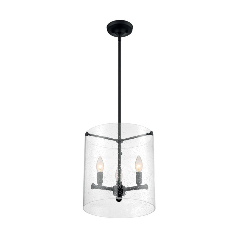 Luminaire suspendu cylindrique unique à 3 lumières Weccacoe