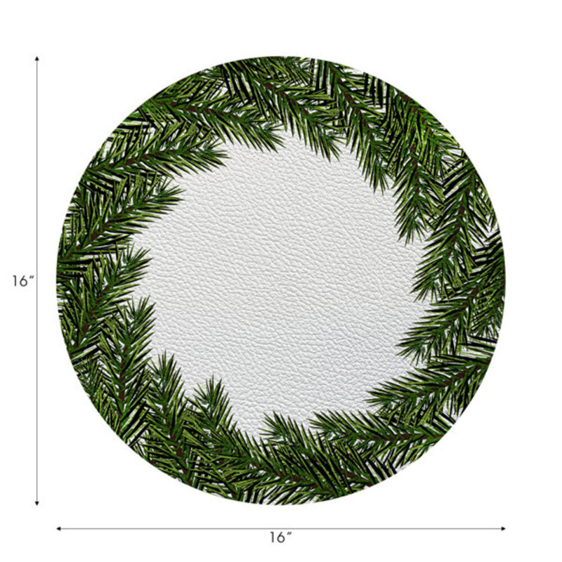 Vegan Leather Round Placemats