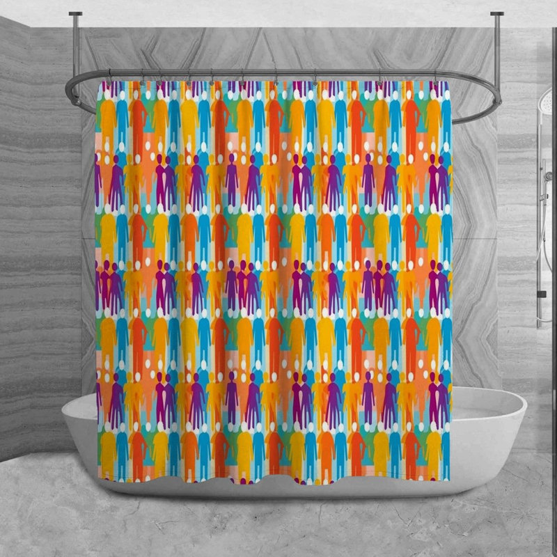 Rideau de douche Meigan, H 73 po x l 70 po