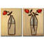 Ensemble de 2 reproductions d’art sur toile tendue « minimalist rose I/II » par Norman Wyatt Jr.-20803176
