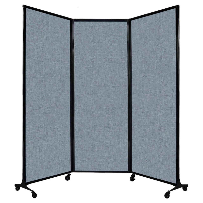 Cloison portable QuickWall, Bleu poudré, 70"H x 100"L