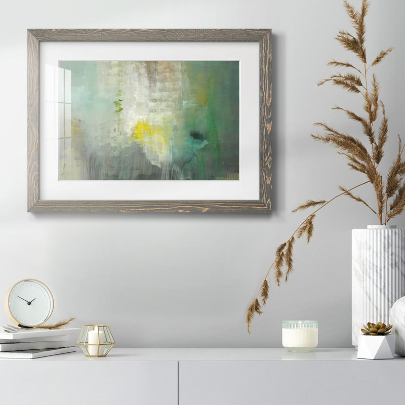 Forage, impression sur papier encadrée, Encadré gris, H 18 po x l 26 po x P 1,5 po