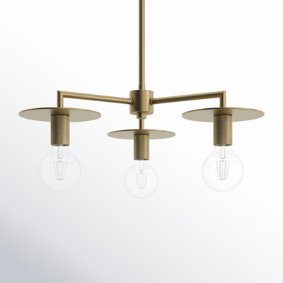 Sawvel 3 - Light Metal Dimmable Sputnik Chandelier