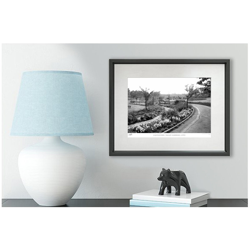 Castleford, Valley Gardens C1955 - Single Picture Frame Print, 60cm H x 80cm W x 2.3cm D