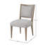 Table ronde extensible de 54 po avec 4 chaises et plateau en ciment 6 pièces