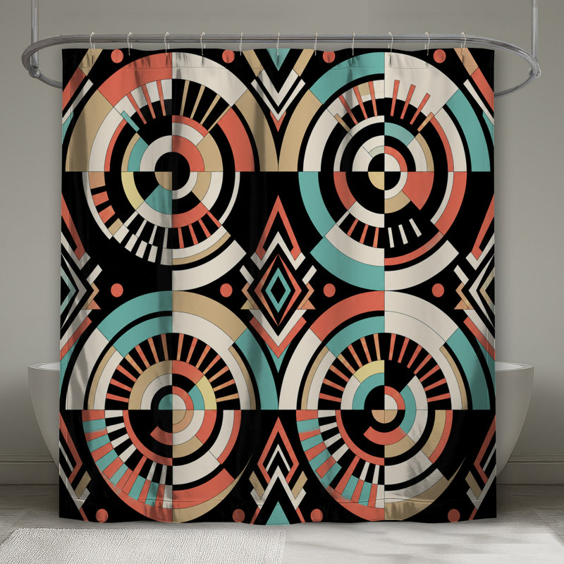 Rideaux de douche Retro, 70in W x 84in H