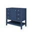 Base de meuble-lavabo 36 po sans lavabo avec une armoire et trois tiroirs-816299907