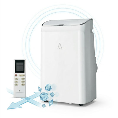 Portable Air Conditioner, 14000 BTU Quiet Portable AC Unit with Remote, 3-in-1 Cooling Dehumidifier Fan for Sunrooms, Easy Window Kit Installation for Guest Rooms & Cabins