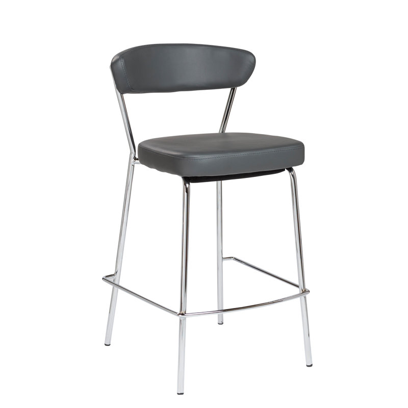 Tabouret de comptoir 25,6 po Hendricks, Noir