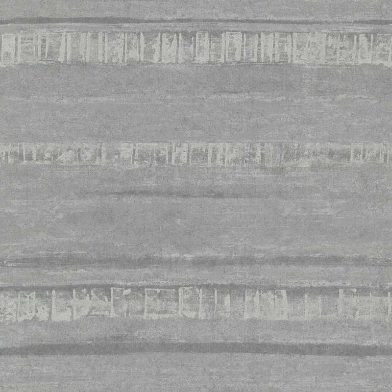 Rouleau de papier peint patiné L 33 pi x l 20,9 po Lucie-Jane Rakasa, Gris
