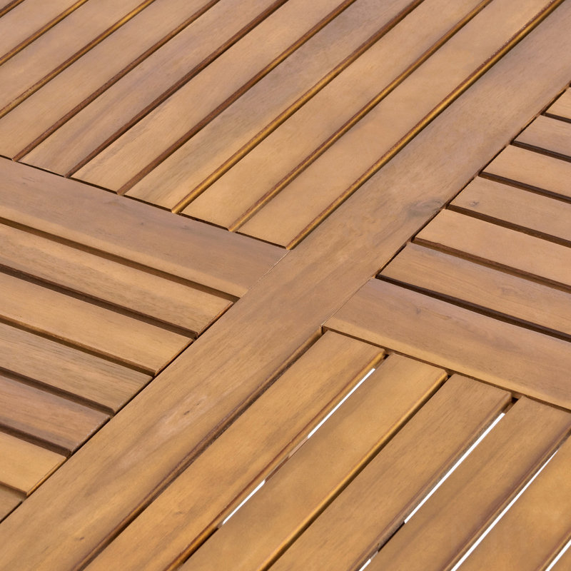 Basic Outdoor Patio Dining Table, Teak