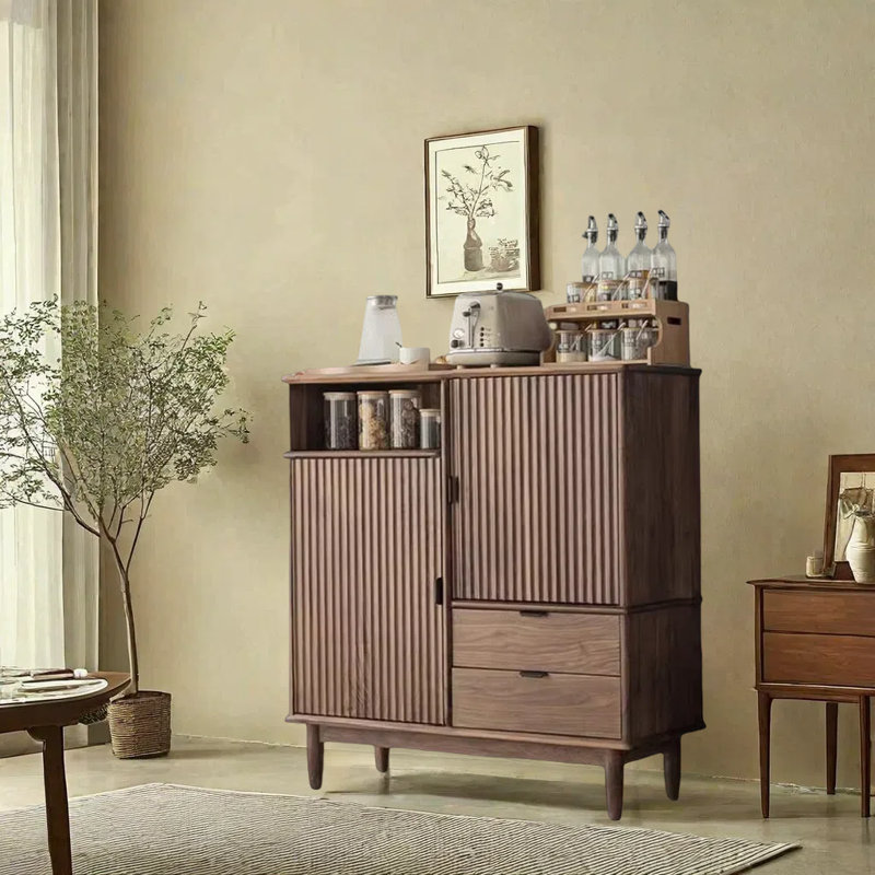 Buffet noir noyer minimaliste
