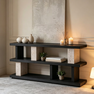 Console de style Wabi-Sabi