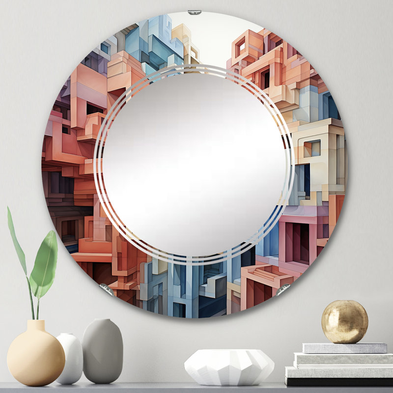 Zoniet Circle Mirror, 24" x 24"