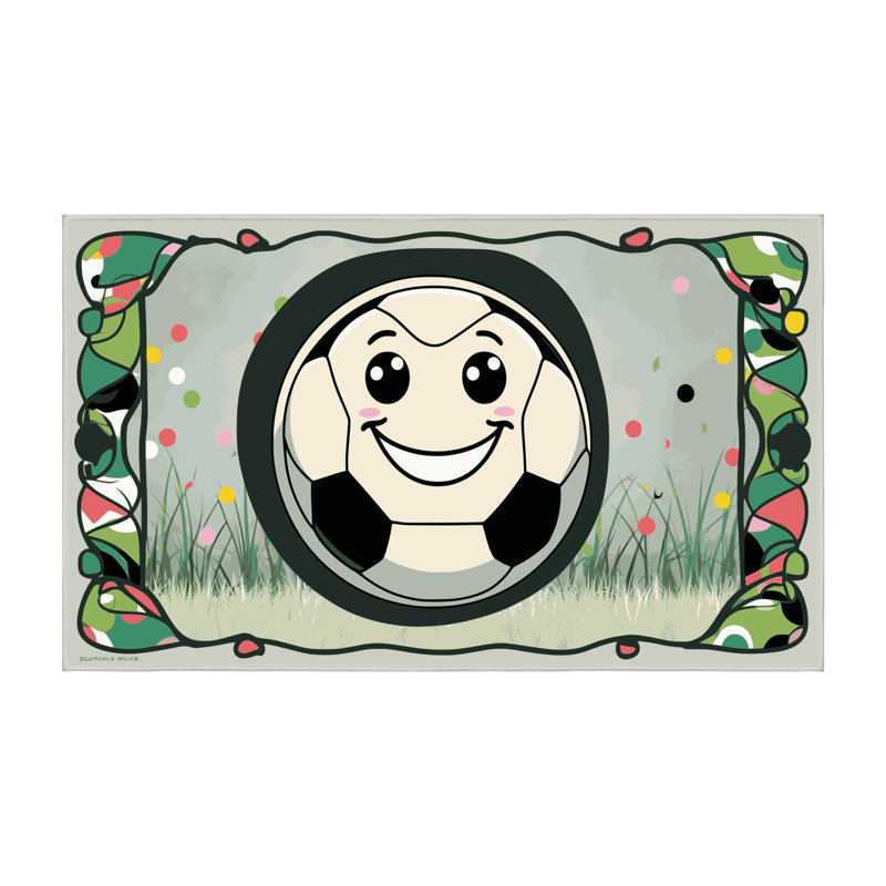 Tapis de football pour enfants Zoomie, Rectangle de 5 pi x 8 pi