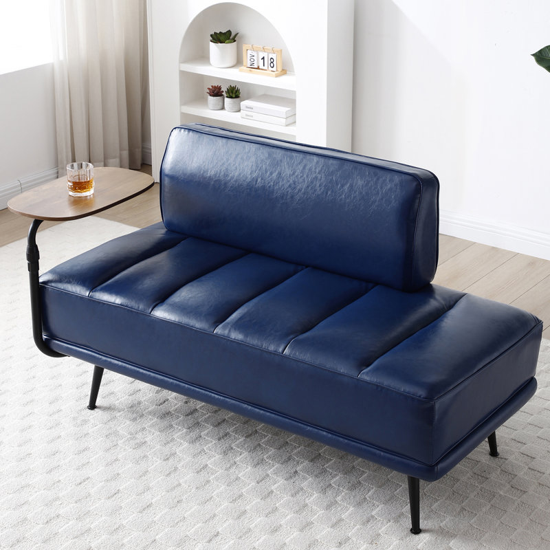 55'' Upholstered Loveseat, Blue