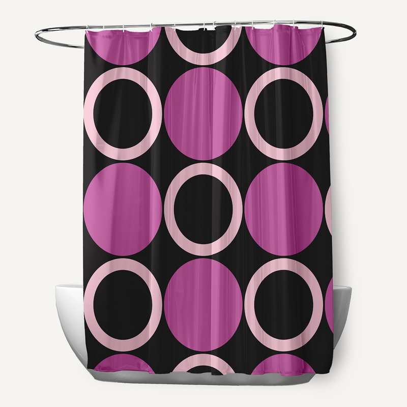 Rideau de douche Mod Circles, Orchidée