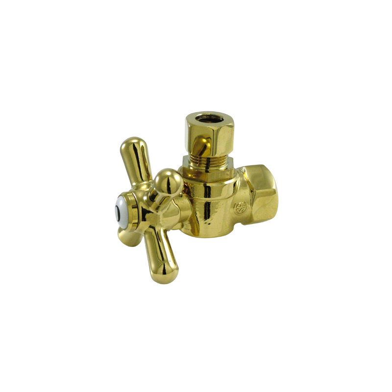 Quarter Decorative Turn Valves, Polished Brass