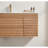 Pre-Assembled Wall Mounted & Floating Single Vanity with Ceramic Sink