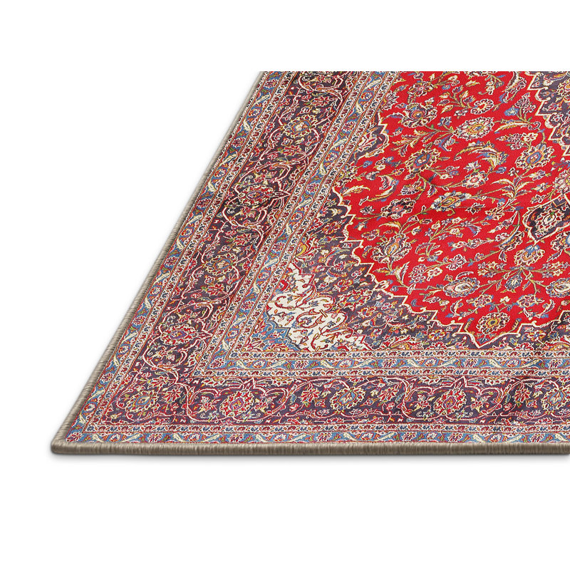 Brun oriental brun/rouge/crème Tapis décoratif haya, Rectangle 5 pi x 8 pi