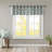 Fretwork Print Grommet Top Window Valance Seafoam/White 50X18"-985917014