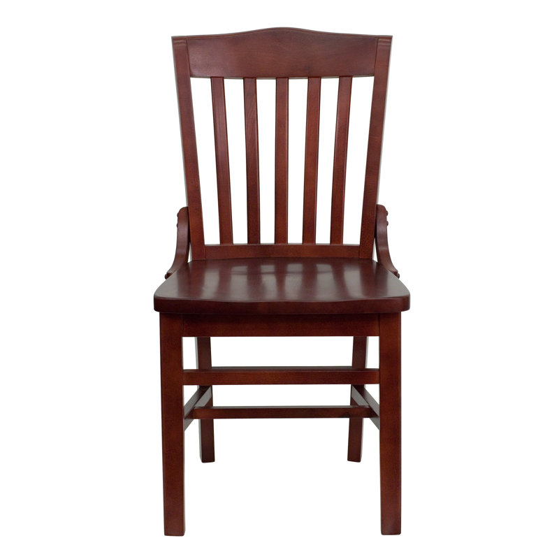 HERCULES Series Finished School House Back Wooden Restaurant Chair, Set of 12