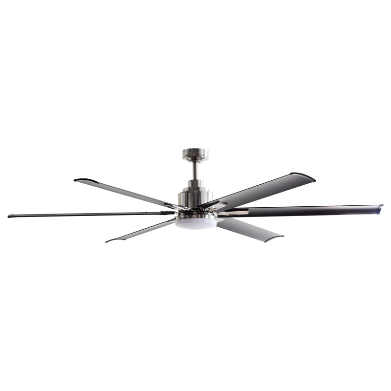 Ventilateur de plafond standard à 6 pales de 72 po avec télécommande et ensemble d'éclairage inclus Angjelina