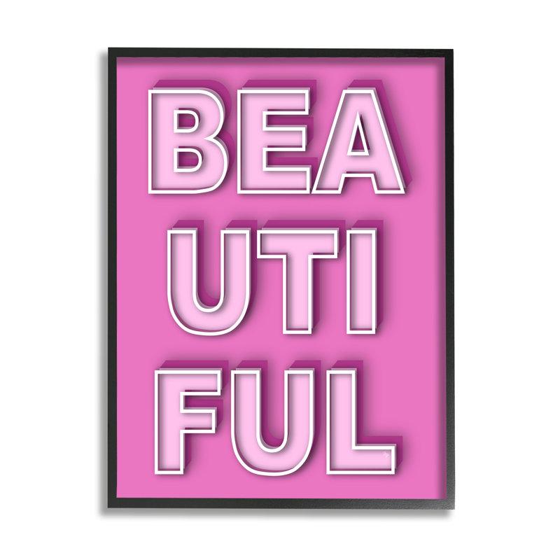 «Bold Motivational Beautiful Text» par Martina Pavlova, reproduction de photo sur toile, H 30 po x l 24 po x P 1,5 po