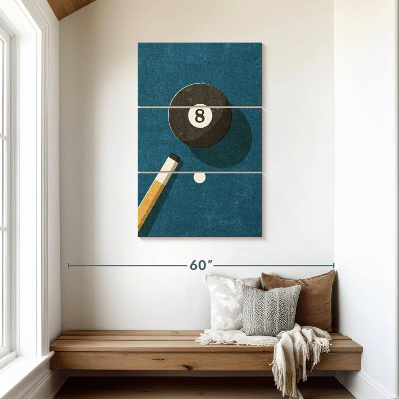 Balle de billard Senne 8, H 45 po x l 28 po