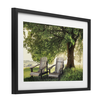 Made In The Shade Framed Print Under Glass, design by Celebrate Life Gallery