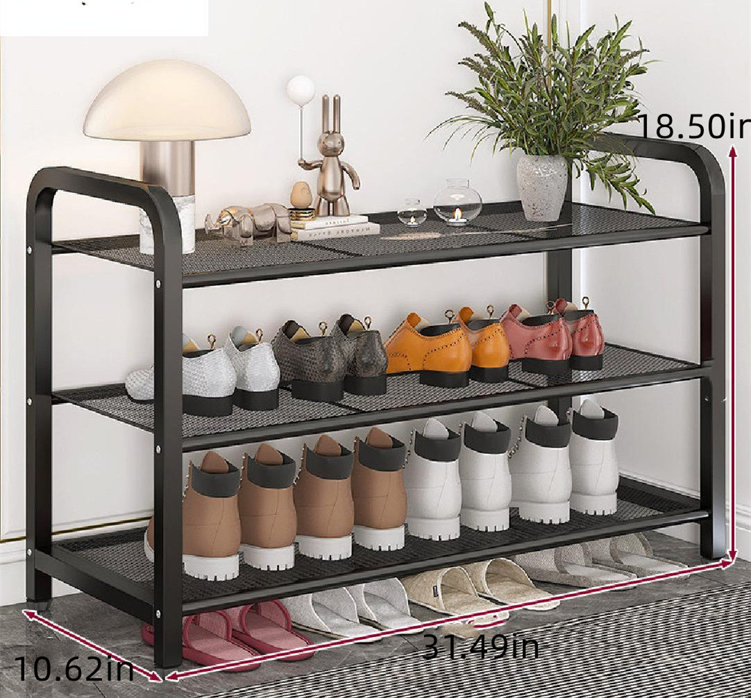 Red Cloud 5-Tier Stackable Shoe Rack, 15-Pairs Sturdy Shoe Shelf Storage